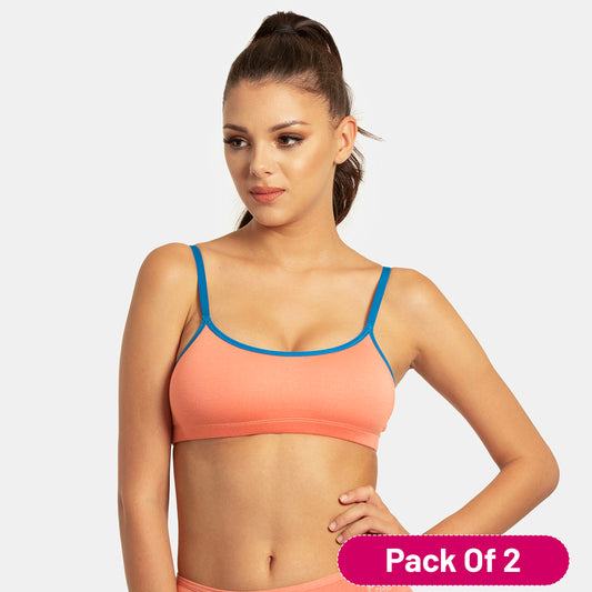 Envie Value+ Girls Non-Padded Non-Wired Full Coverage Beginners Bra - NVGB1008 (Woodrose)