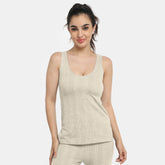 Envie Regular Fit Scoop Neck Thermal Tank Top - NVTHTM112 (Grey)