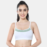 Soft comfortable girls bra white Envie full coverage non wired non padded lightweight beginners bra for teens