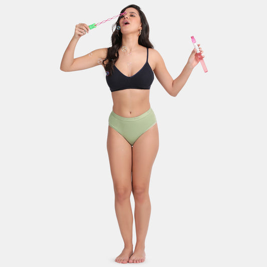 Envie Medium Rise 3/4th Coverage Hipster (Pack of 2) - NVP2054 (Black Green)