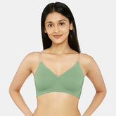 Envie Non-Padded Non-Wired 3/4th Coverage Minimiser Bra - NVB1136 (Fair Green)