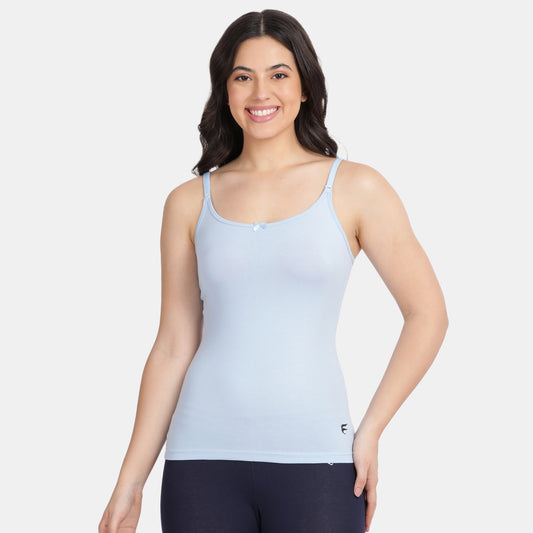Envie Relaxed Fit Scoop Neck Short Length Camisole - NVC3010 (Powder Blue)