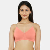 Soft peach minimiser bra Envie cotton spandex non padded comfortable bra for women