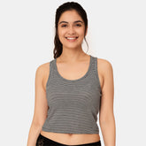 Envie Regular Fit U Neck Short Length Camisole - NVC3032 (Black)