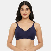 Navy blue minimiser bra Envie non padded non wired 3/4th coverage comfortable everyday wear bra for women