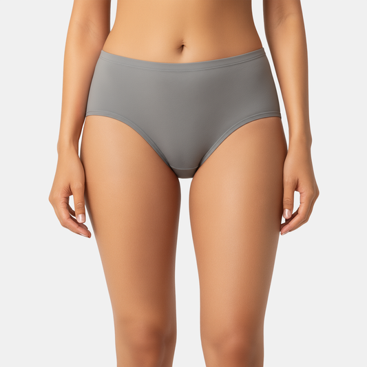 Envie Mid Rise 3/4th Coverage Lace Hipster - NVP2064 (Grey Melange)