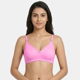 Envie Non-Padded Non-Wired 3/4th Coverage T-Shirt Bra - NVB1002 (Pink)