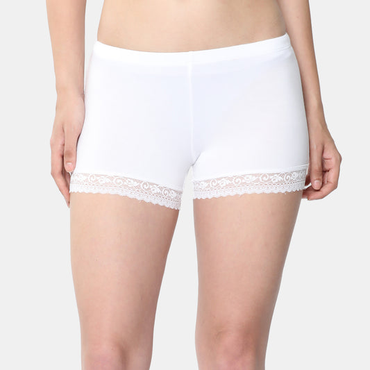 Envie Hugged Fit Ultralight Hot Shorts - NVS5030 (White)