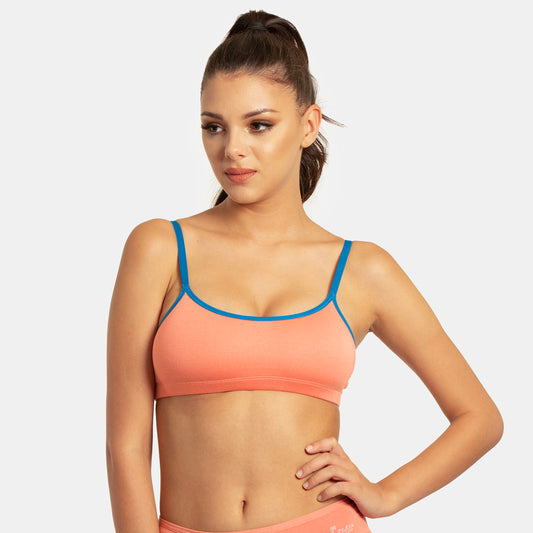 Envie Value+ Girls Non-Padded Non-Wired Full Coverage Beginners Bra - NVGB1008 (Woodrose)