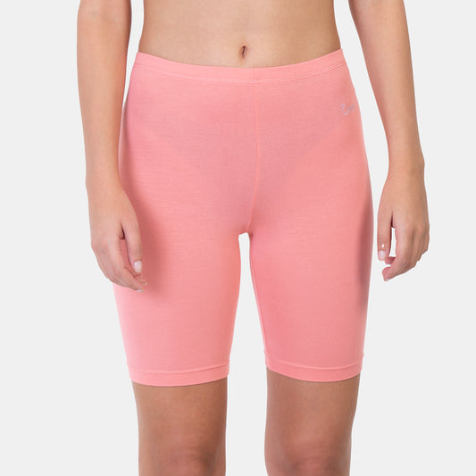 Envie Value+ Hugged Fit Thigh Length Cycling Shorts - NVS5020 (Wood Rose)