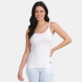 Envie Relaxed Fit Scoop Neck Short Length Camisole - NVC3010 (White)