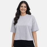 Envie Relaxed Fit Short Sleeve T-Shirt - NVTS1002 (Grey Melange)