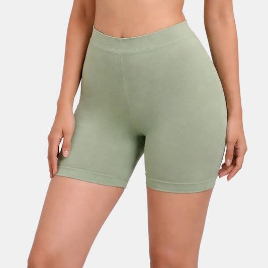 Envie Hugged Fit Thigh Length Cycling Shorts - NVS5019 (Reseda)