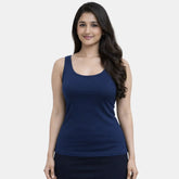 Envie Regular Fit U-Neck Short Length Tank Top - NVC3035 (Blue)
