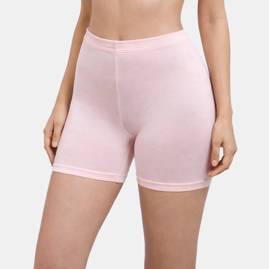 Envie Hugged Fit Thigh Length Cycling Shorts - NVS5019 (Salmon Rose)