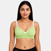 Envie Padded Wired 3/4th Coverage T-shirt Bra - NVB1147 (Fair Green White)