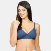 Envie minimiser bra non padded non wired 3/4th coverage NVB1001 dark denim smooth fit everyday comfort bra for women