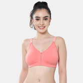 Envie Non-Padded Non-Wired Full Coverage T-Shirt Bra - NVB1106 (Coral)