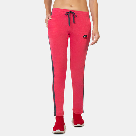 Envie Narrow Fit Ankle Length Track Pant - NVTP8004 (Red Anthra)