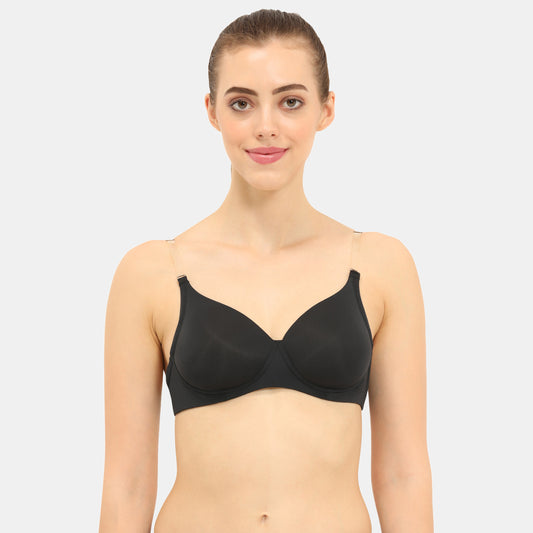 Envie Padded Non-Wired 3/4th Coverage Backless Bra - NVB1032 (Black)
