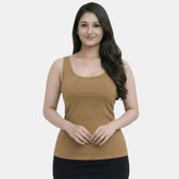 Envie Regular Fit U-Neck Short Length Tank Top - NVC3035 (Skin)