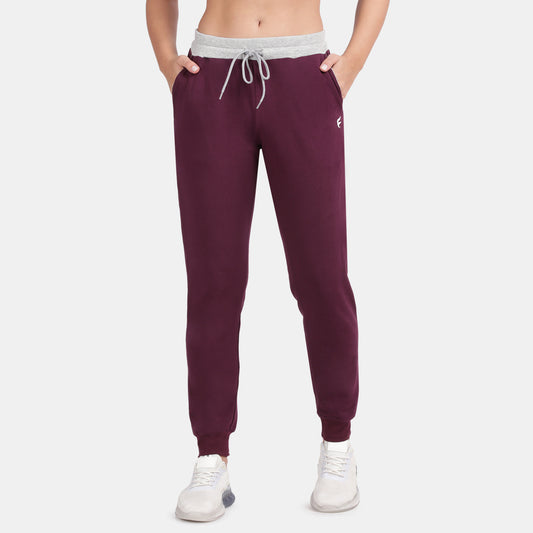 Envie Regular Fit Ankle Length Track Pant - NVTP8009 (Wine White)