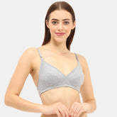Envie Non-Padded Non-Wired 3/4th Coverage Minimiser Bra - NVB1083 (Melange)