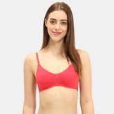 Red 3/4th coverage T-shirt bra Envie non padded non wired smooth daily wear lingerie