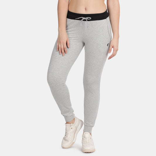 Envie Regular Fit Ankle Length Track Pant - NVTP8009 (Melange Black)