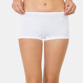 Envie Regular Fit Mid Rise Boyshorts - NVS5018 (White)