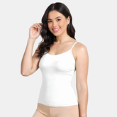 Envie Regular Fit Scoop Neck Short Length Camisole - NVC3031 (White)