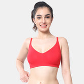 Envie Non-Padded Non-Wired Full Coverage T-Shirt Bra - NVB1092 (Red)