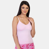 Envie Regular Fit V-Neck Short Length Moulded Camisole - NVC3004 (Light Pink)
