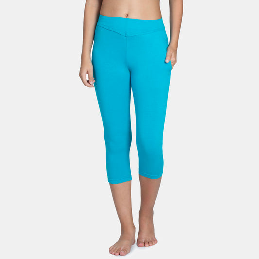 Envie Hugged Fit 3/4th Length Capri - NVCP6011 (Blue Atoll)