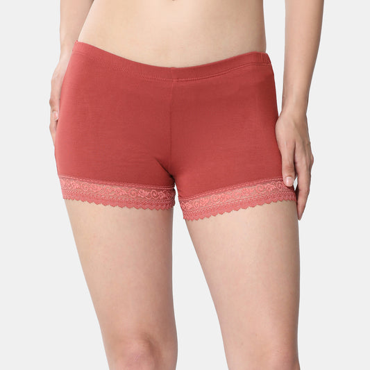 Envie Hugged Fit Ultralight Hot Shorts - NVS5030 (Light Maroon)