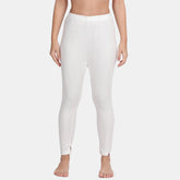Envie Regular Fit Ankle Length Thermal Pant NVTHTM114 (Off White)