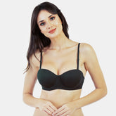 Envie Padded Wired Balconette Bra - NVB1030 (Black)