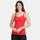 Envie Relaxed Fit Scoop Neck Short Length Camisole - NVC3010 (Red)