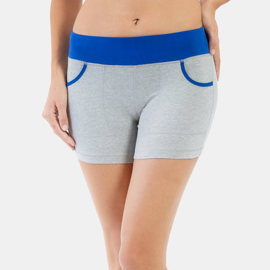 Envie Dualtone Hugged Fit Comfort Shorts - NVS5010 (Grey Sapphire)