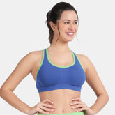 Envie Padded Non-Wired Full Coverage Sports Bra - NVB1050 (Sapphire J Green)
