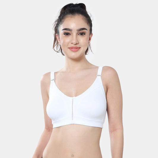 Envie Non-Padded Non-Wired Full Coverage T-Shirt Bra - NVB1106 (White)