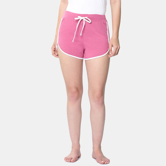 Envie Dualtone Relaxed Fit Dolphin Shorts - NVS5023 (Rose White)