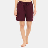 Envie Loose Fit Thigh Length Shorts - NVS5022 (Plum)