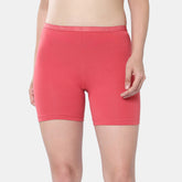 Envie Hugged Fit Thighcling Shorts - NVS5029 (Dark Coral)