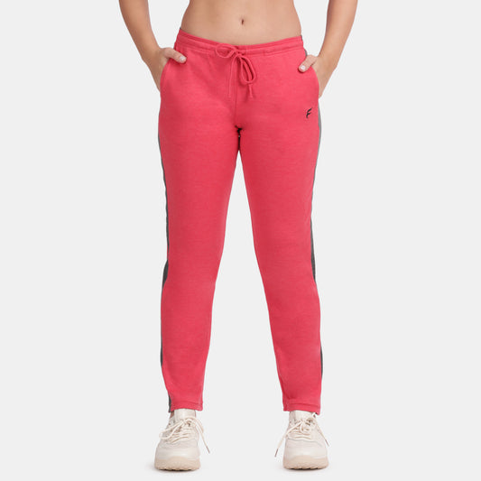 Envie Regular Fit Ankle Length Track Pant - NVTP8002 (Red Anthra)