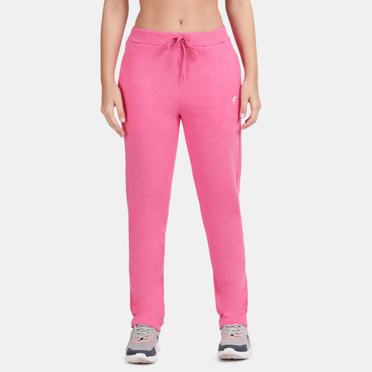 Envie Regular Fit Ankle Length Fleece Track Pant - NVTP8013 (Pink Melange)