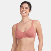Duplicate - Envie Non-Padded Wired 3/4th Coverage T-Shirt Bra - NVB1132 (Mauve Mist)