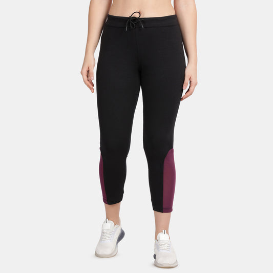 Envie Regular Fit Ankle Length Track Pant - NVTP8008 (Black Plum)
