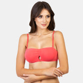Envie Non-Padded Non-Wired Medium Coverage Bandeau Bra - NVB1027 (Rosebite)
