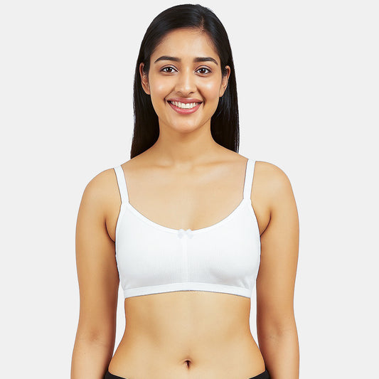 Envie Non Padded Non Wired Moulded 3/4th Coverage T-shirt Bra - NVB1138 (White)